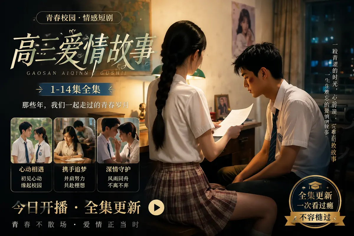 《高三爱情故事》ai真人短剧全集在线观看-林澈苏晚晴HD未删减版-青春爱情故事百度网盘分享