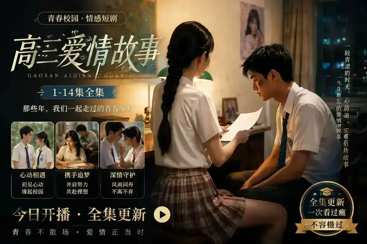 《B中爱情故事》AI短剧完整版 未删减4KHDR画质 百度网盘在线秒存 高清观看天花板