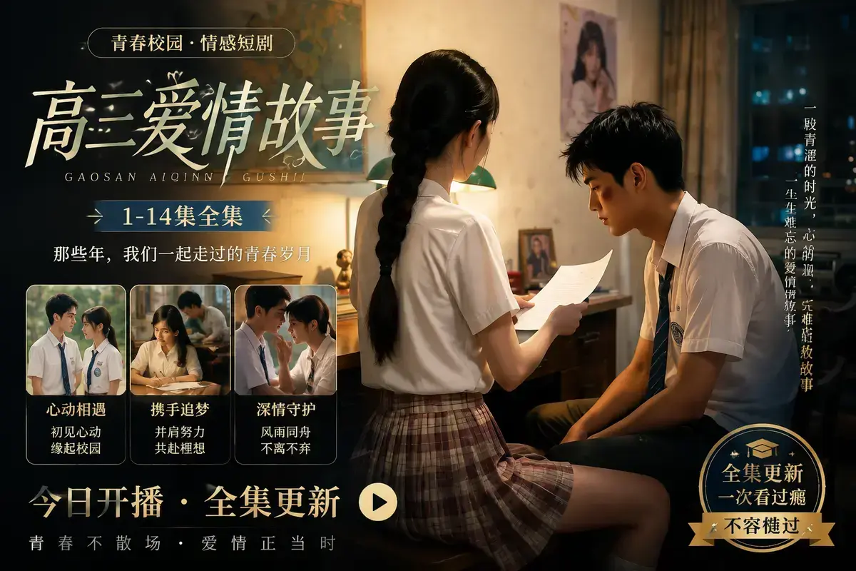 《B中爱情故事》AI短剧全集免费看 - 4K超清未删减版 - 夸克网盘极速秒存 - 带你重返十七岁